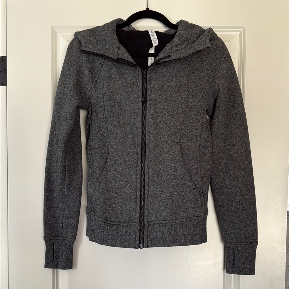 lululemon athletica Gray Zip-Up Jacket with Tailored Fit